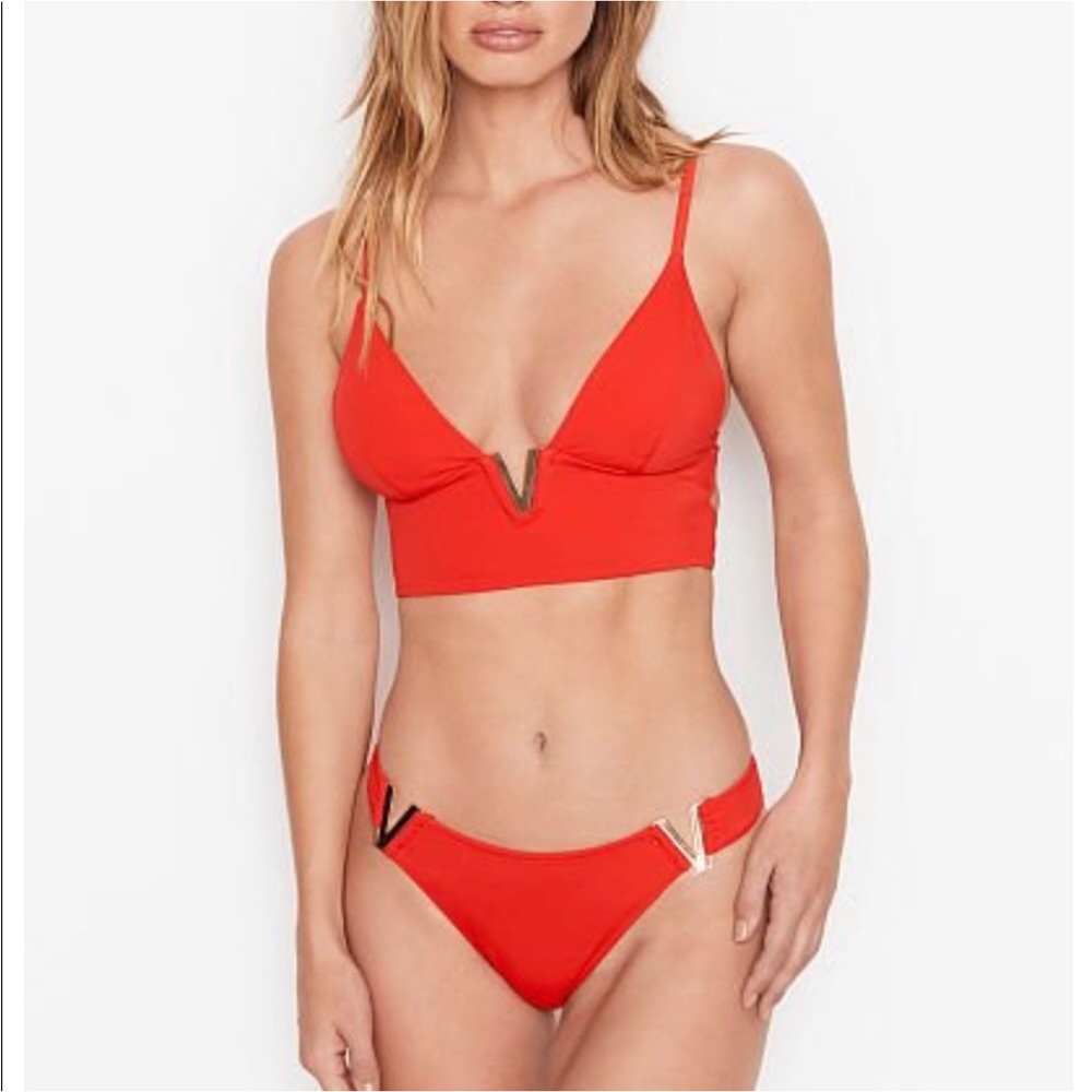 Victoria’s Secret Monaco V-Hardware Bikini Top Sz XS